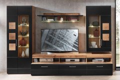 Sonate von Innostyle - Sideboard Eiche Altholz/ schwarz supermatt