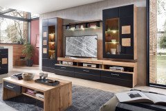 Sonate von Innostyle - Sideboard Eiche Altholz/ schwarz supermatt