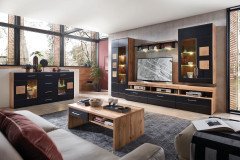 Sonate von Innostyle - Sideboard Eiche Altholz/ schwarz supermatt