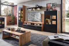 Sonate von Innostyle - Sideboard Eiche Altholz/ schwarz supermatt