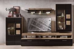 Sonate von Innostyle - Sideboard Eiche Altholz/ schwarz supermatt