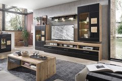 Sonate von Innostyle - Sideboard Eiche Altholz/ schwarz supermatt