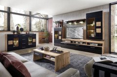 Sonate von Innostyle - Sideboard Eiche Altholz/ schwarz supermatt