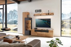 WM 2140 von Wöstmann - Sideboard 2050 Wildeiche/ Metall carbonfarbig