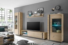 Clair von Kollektion Letz - Wohnwand 9WiV21 in Weiß