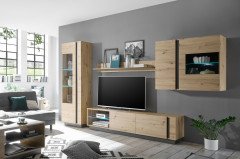 Clair von Kollektion Letz - Wohnwand 9WiV21 in Weiß