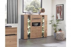 Memphis-living von Innostyle - Wohnwand 3-teilig Artisan Eiche