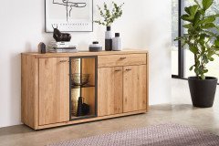 WM 2250 von Wöstmann - Wohnwand 0023 Wildeiche gebürstet