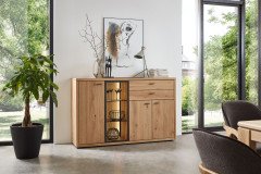 WM 2250 von Wöstmann - Wohnwand 0023 Wildeiche gebürstet