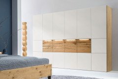 Milo-sleeping von Thielemeyer - Kombi-Kommode Wildeiche - graphit - Naturstein