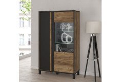 Hayato von Forte - dreiteilige Wohnwand Alpine picea/ schwarz