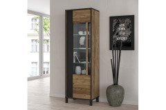 Hayato von Forte - dreiteilige Wohnwand Alpine picea/ schwarz