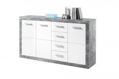 Stone von BEGA Consult - Vitrine Beton/ weiß glänzend