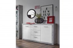 Stone von BEGA Consult - Vitrine Beton/ weiß glänzend