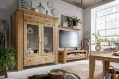 Loft-living von SKALIK - Wohnwand aus Wildeiche