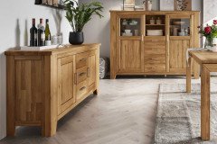 Loft-living von SKALIK - Wohnwand aus Wildeiche