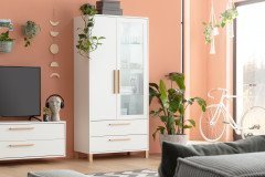 Lindos von Mäusbacher - Wohnwand dreiteilig in Weiß