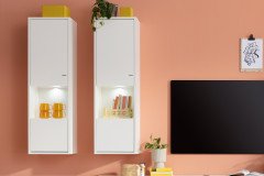 Lindos von Mäusbacher - Wohnwand dreiteilig in Weiß