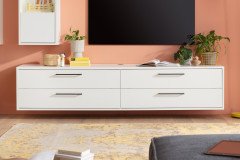 Lindos von Mäusbacher - Wohnwand dreiteilig in Weiß