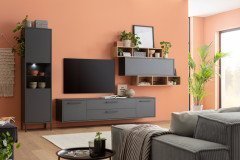 Lindos von Mäusbacher - Wohnwand dreiteilig in Weiß