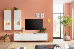 Lindos von Mäusbacher - Wohnwand dreiteilig in Weiß