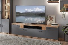 Houton von IDEAL Möbel - Sideboard grau/ Eiche Artisan