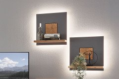 Houton von IDEAL Möbel - Sideboard grau/ Eiche Artisan