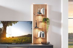 Mariara von IDEAL Möbel - Sideboard grau/ Eiche Artisan Staboptik