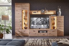 Cuba von Stralsunder - Wohnwand EB34504 cappuccino/ Alteiche