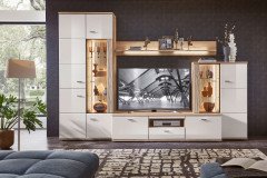 Cuba von Stralsunder - Wohnwand EB34504 cappuccino/ Alteiche