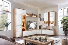 Cuba von Stralsunder - Wohnwand EB34504 cappuccino/ Alteiche