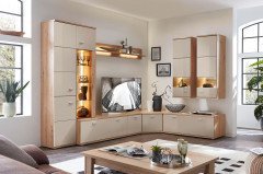 Cuba von Stralsunder - Wohnwand EB34504 cappuccino/ Alteiche