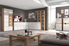 Cuba von Stralsunder - Wohnwand EB34504 cappuccino/ Alteiche