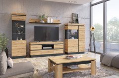 Corte/ Campania von Meble Wojcik - Couchtisch Eiche/ grau