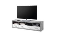 Stone von BEGA Consult - Vitrine Beton/ weiß glänzend