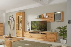 Nandur 1063 von Decker - Wohnwand V17609 aus Asteiche natur