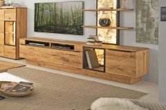 Nandur 1063 von Decker - Wohnwand V17609 aus Asteiche natur