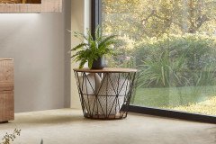 Naturstücke von Hartmann - Beistelltisch Riffeiche Umato