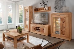 WZ-0315 von GK Möbelvertrieb - Wohnwand Eiche geölt