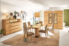 Nandur 1063 von Decker - Wohnwand V17609 aus Asteiche natur