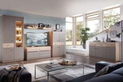 Samba von Stralsunder - Sideboard C15061 grau matt/ Naturbuche