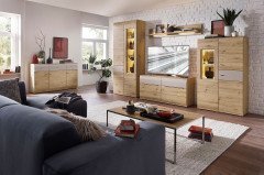 Samba von Stralsunder - Sideboard C15061 grau matt/ Naturbuche