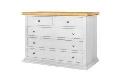 Vista-living von IS-Stilmöbel - Highboard 1842-26 weiß