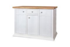 Vista-living von IS-Stilmöbel - Highboard 1842-26 weiß