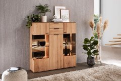 WM 2320 von Wöstmann - Sideboard Erle/ Mattglas carbonfarbig