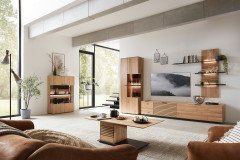 WM 2320 von Wöstmann - Sideboard Erle/ Mattglas carbonfarbig