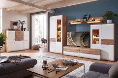 Samba von Stralsunder - Sideboard C15061 grau matt/ Naturbuche