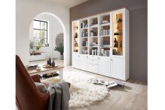 Idamo von Stralsunder - Wohnwand EB27001K tonweiß/ Alteiche