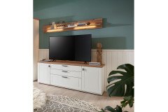 Idamo von Stralsunder - Wohnwand EB27001K tonweiß/ Alteiche