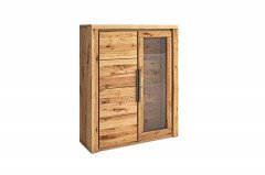 Tilda von Elfo Möbel - Vitrine 2541 Eiche geölt